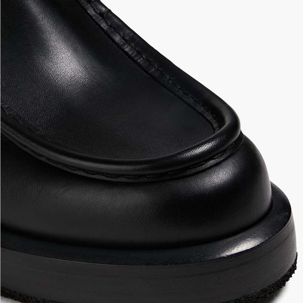 🔥🔥🔥 NAPOLEONI ITALY BLACK LEATHER CHELSEA BOOTS 🔥🔥🔥 - Picture 2 of 6